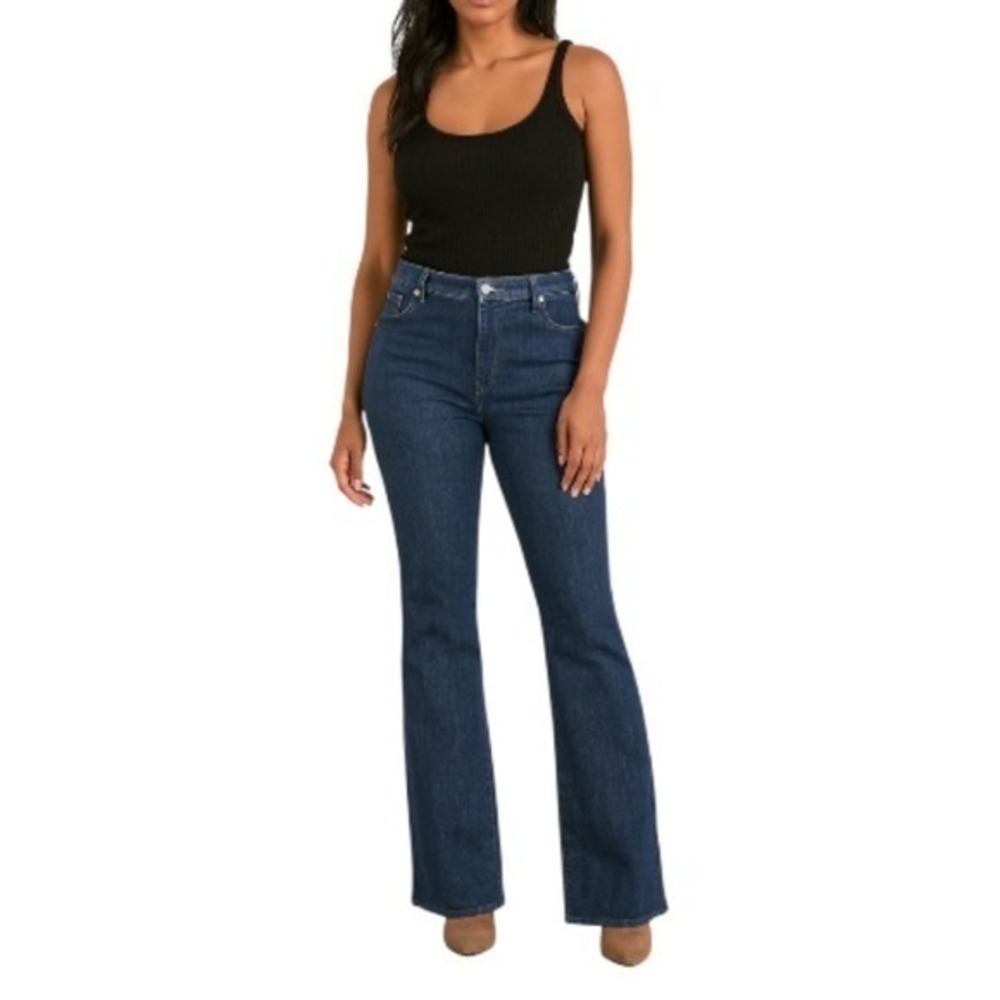 Michael Kors Womens Dark Wash Bootcut Jeans Blue Size 8 Stretch Denim Pants